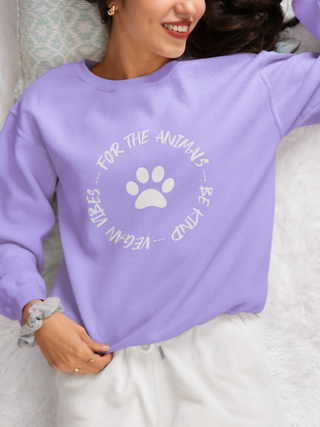 For The Animals  Garment-Dyed Sweatshirt Printify