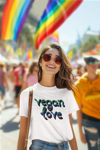 Vegan Love Garment-Dyed T-shirt