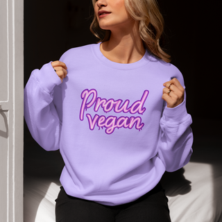 Proud Vegan Garment-Dyed Sweatshirt Printify