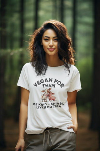 Vegan For Them Garment-Dyed T-shirt Printify