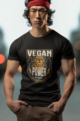 Vegan Power Garment-Dyed T-shirt Printify