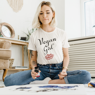 Vegan Girl Garment-Dyed T-shirt Printify