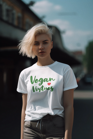 Vegan Virtues Garment-Dyed T-shirt Printify