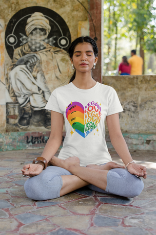 Vegan Love Garment-Dyed T-shirt Printify