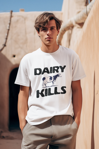 Dairy Kills Garment-Dyed T-shirt Printify