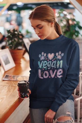 Vegan Love Garment-Dyed Sweatshirt