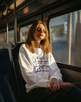 Vegan Garment-Dyed Sweatshirt Printify