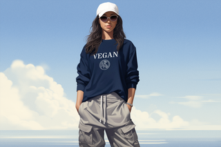 Vegan Garment-Dyed Sweatshirt Printify