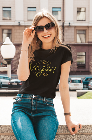 Vegan Hearts Garment-Dyed T-shirt