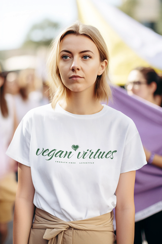 Vegan Virtues Garment-Dyed T-shirt Printify