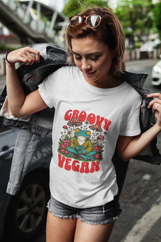 Groovy Vegan Garment-Dyed T-shirt