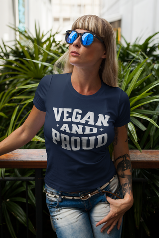 Vegan And Proud Garment-Dyed T-shirt Printify