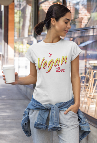 Vegan Love Garment-Dyed T-shirt Printify