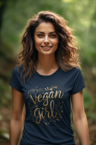 Vegan Girl Garment-Dyed T-shirt Printify