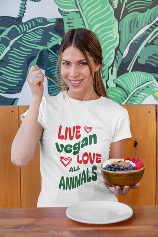 Live Vegan Unisex Garment-Dyed T-shirt