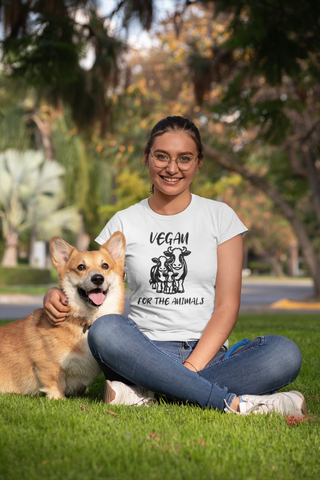 Vegan For The Animals Unisex Garment-Dyed T-shirt