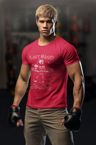 Plant-Based Bodybuilder Garment-Dyed T-shirt Printify