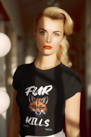 Fur Kills Garment-Dyed T-shirt Printify