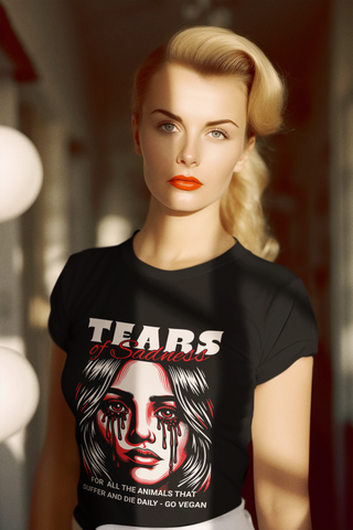 Tears of Sadness Garment-Dyed T-shirt Printify